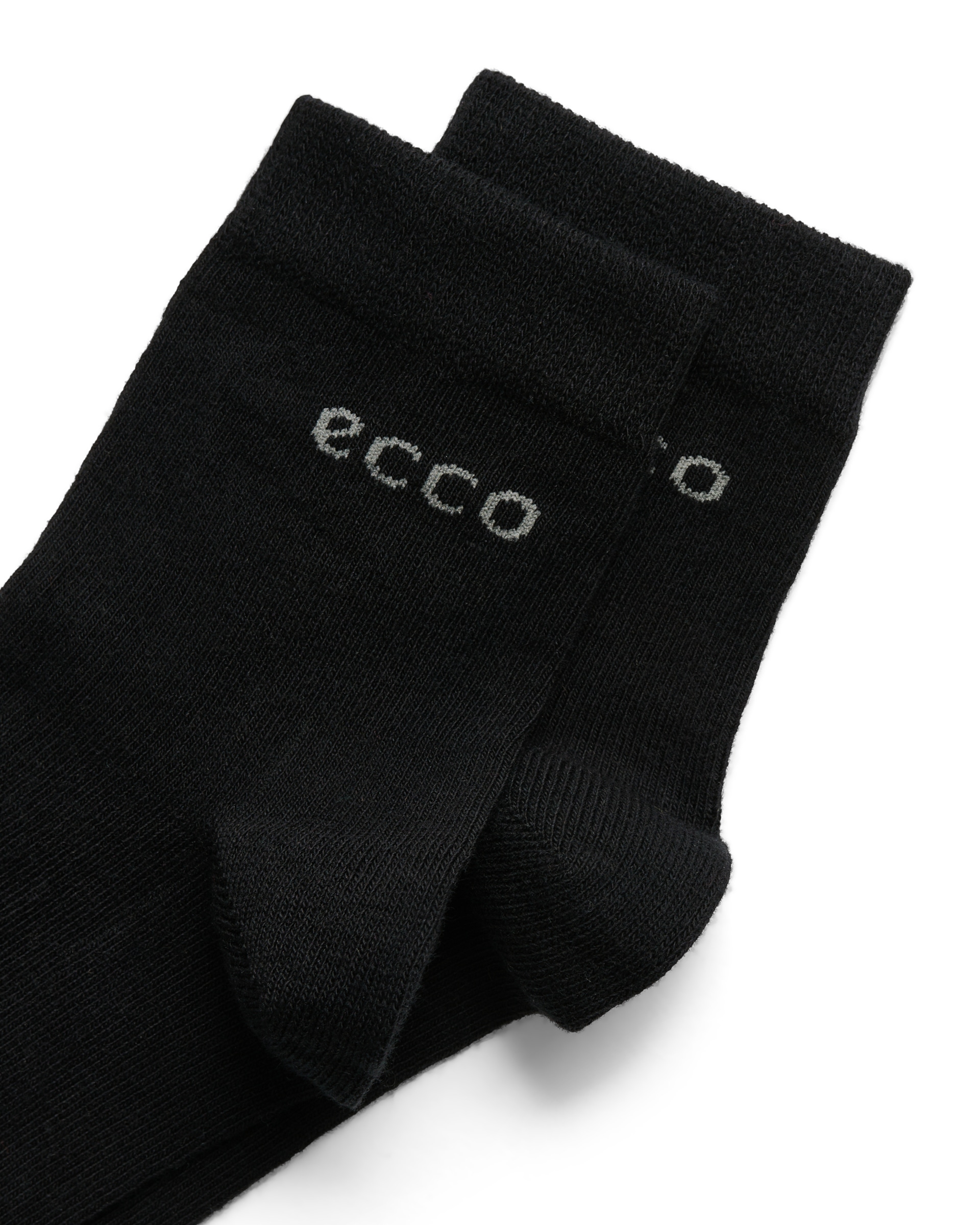 ECCO® Play keskmise lõikega vastupidavad sokid (2 tk) unisex - Must - Detail-1