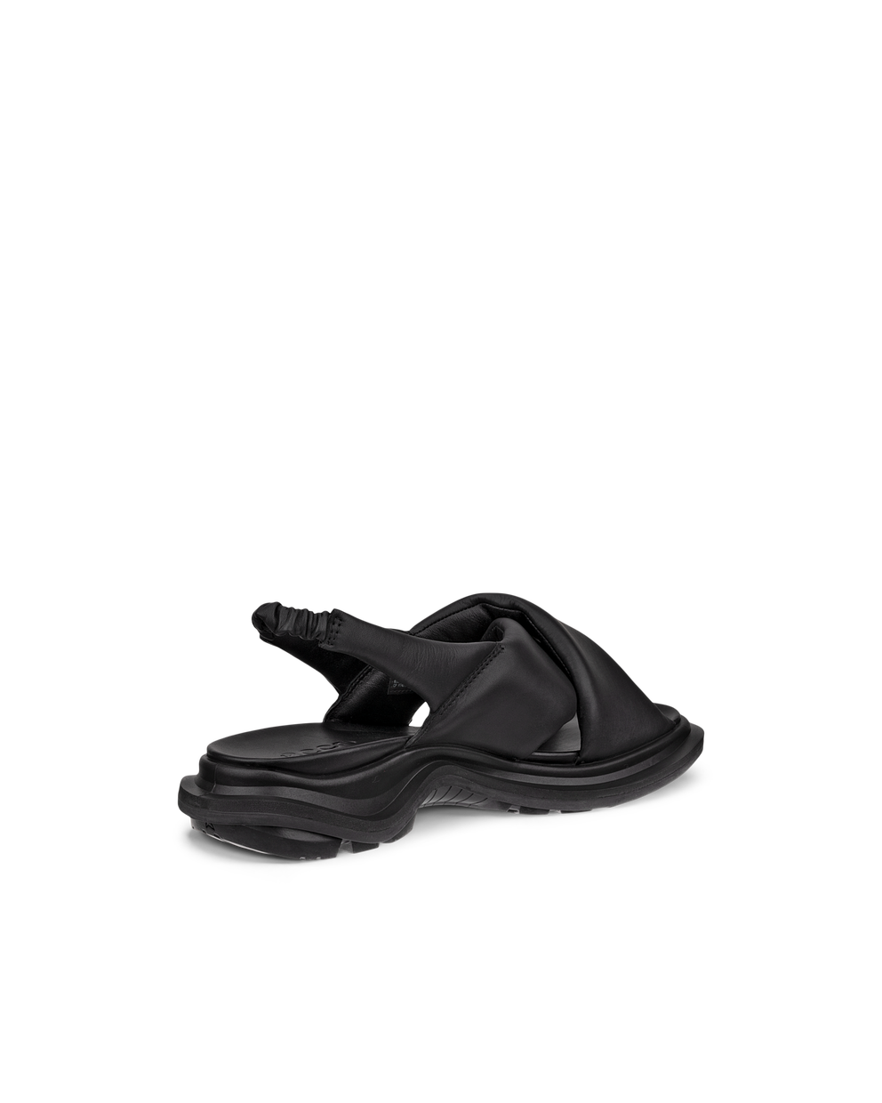 Women's ECCO® Offroad Leather Walking Sandal - Black - Back