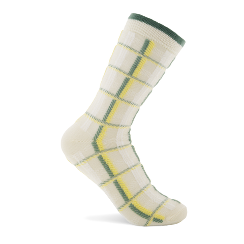 ECCO Women's Classic Checkered Socks - White - Detail-1