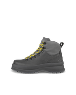 Botas de piel impermeable con cordones ECCO® Track 30 para hombre - Gris - Outside