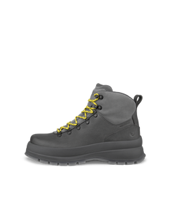 Botas de piel impermeable con cordones ECCO® Track 30 para hombre - Gris - Outside