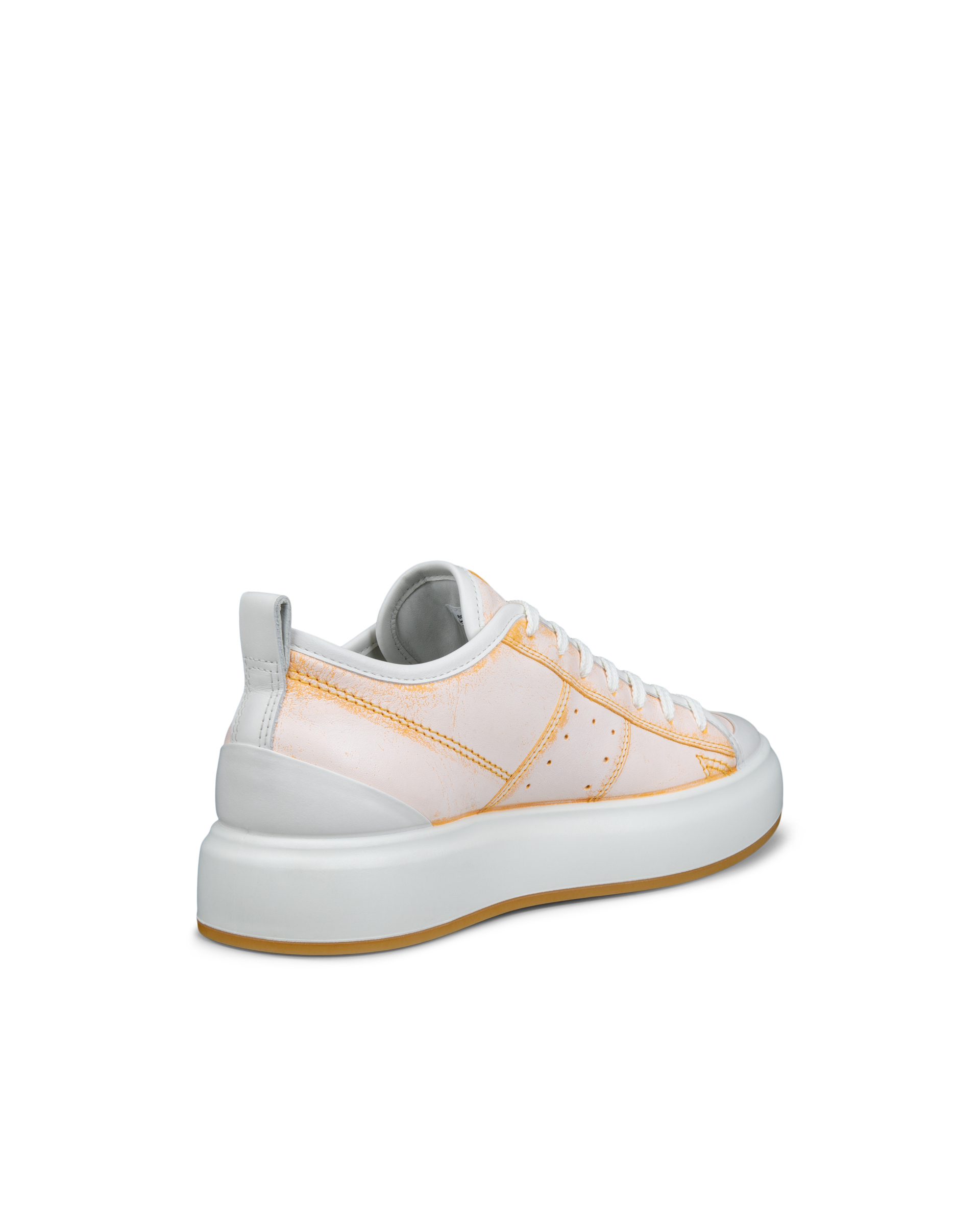 Zapatillas de piel ECCO® Street Ace para mujer - Naranja - Back