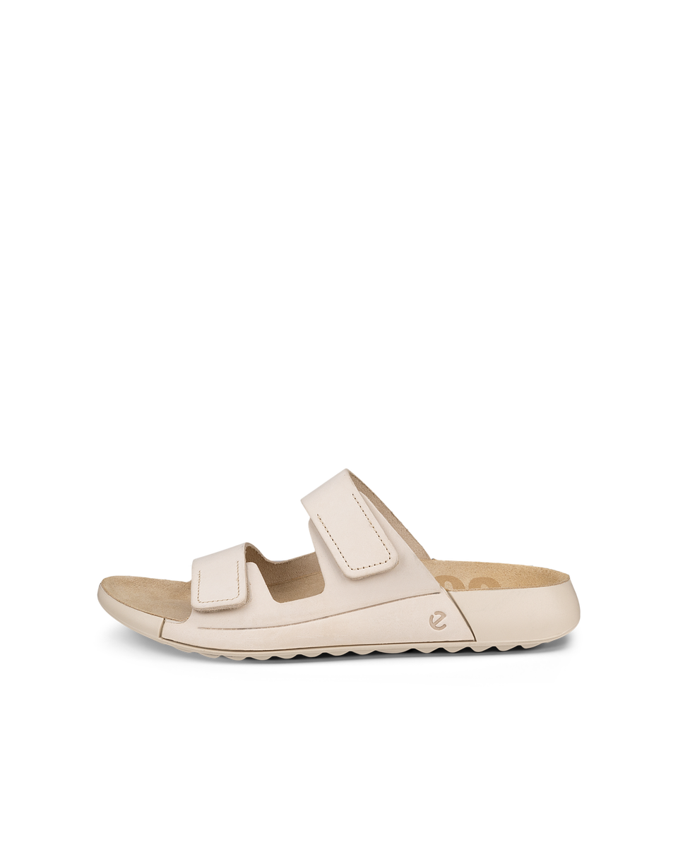 ECCO Women's Cozmo 2-strap Slide Sandals - White - Outside
