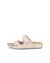 Women's ECCO® Cozmo Nubuck Two Strap Sandal - Beige - Outside