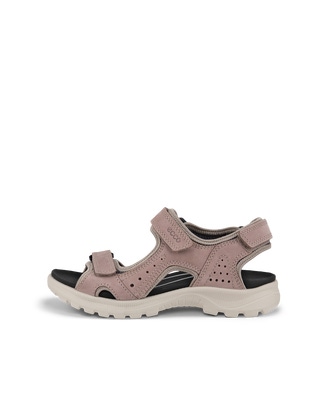 ECCO® Onroads sandale de marche en nubuck pour femme - Rose - Outside