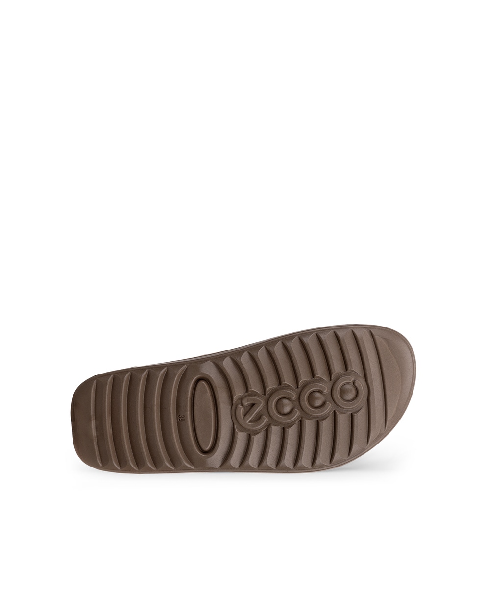 Women's ECCO® Cozmo Platform Leather Sandal - Brown - Sole