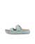 ECCO® Cozmo sandale en nubuck deux brides pour femme - Vert - Outside