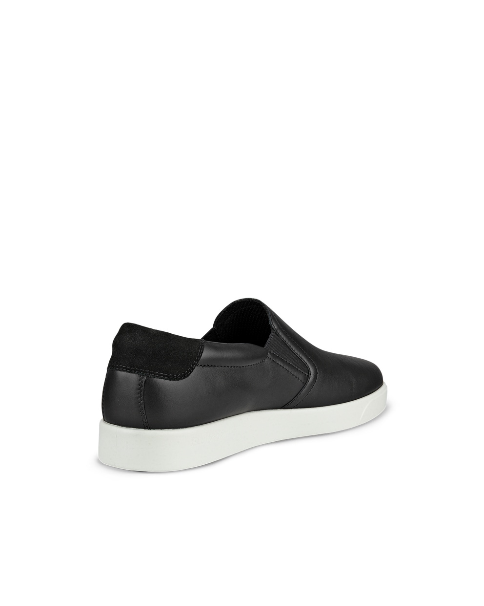 Men's ECCO® Street Lite Leather Slip-On Sneaker - Black - Back