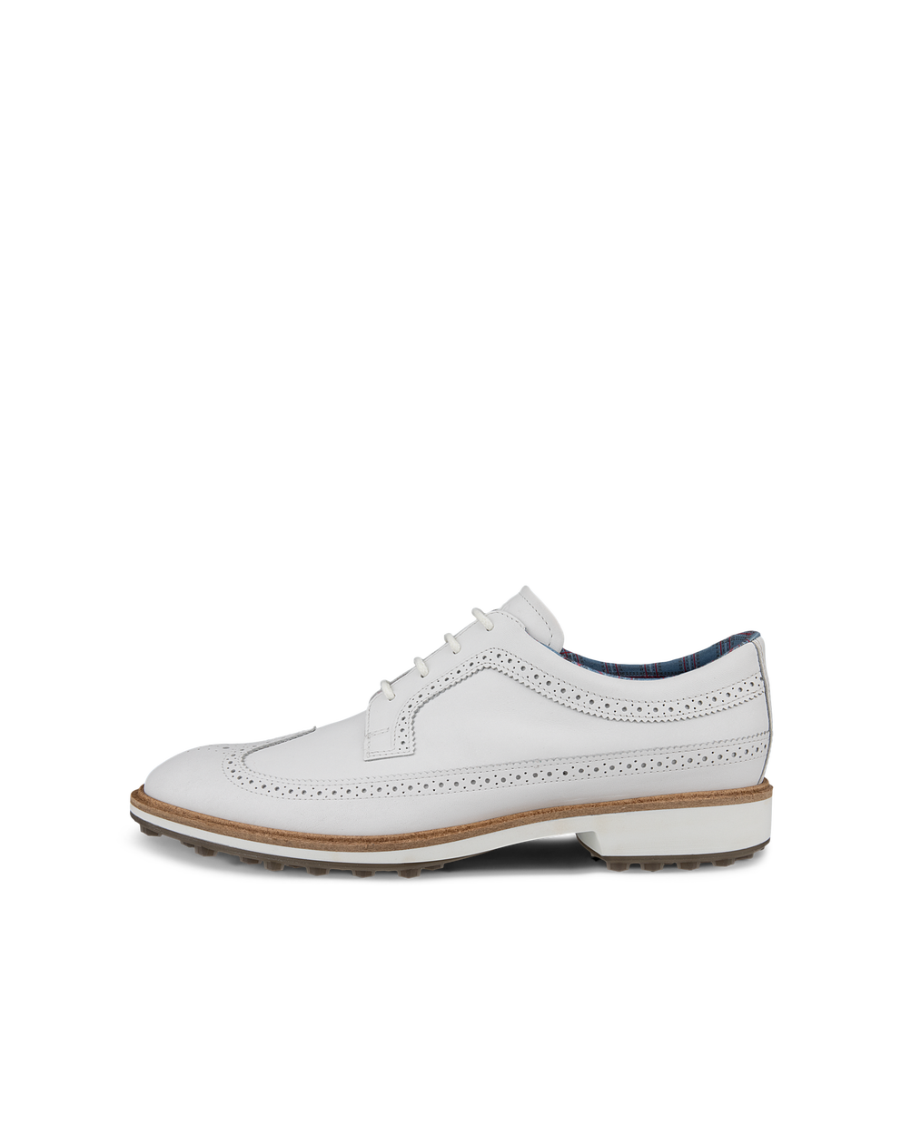 Men's ECCO® Golf Classic Hybrid (Kiltie Edition) Leather Golf Shoe - White - Outside