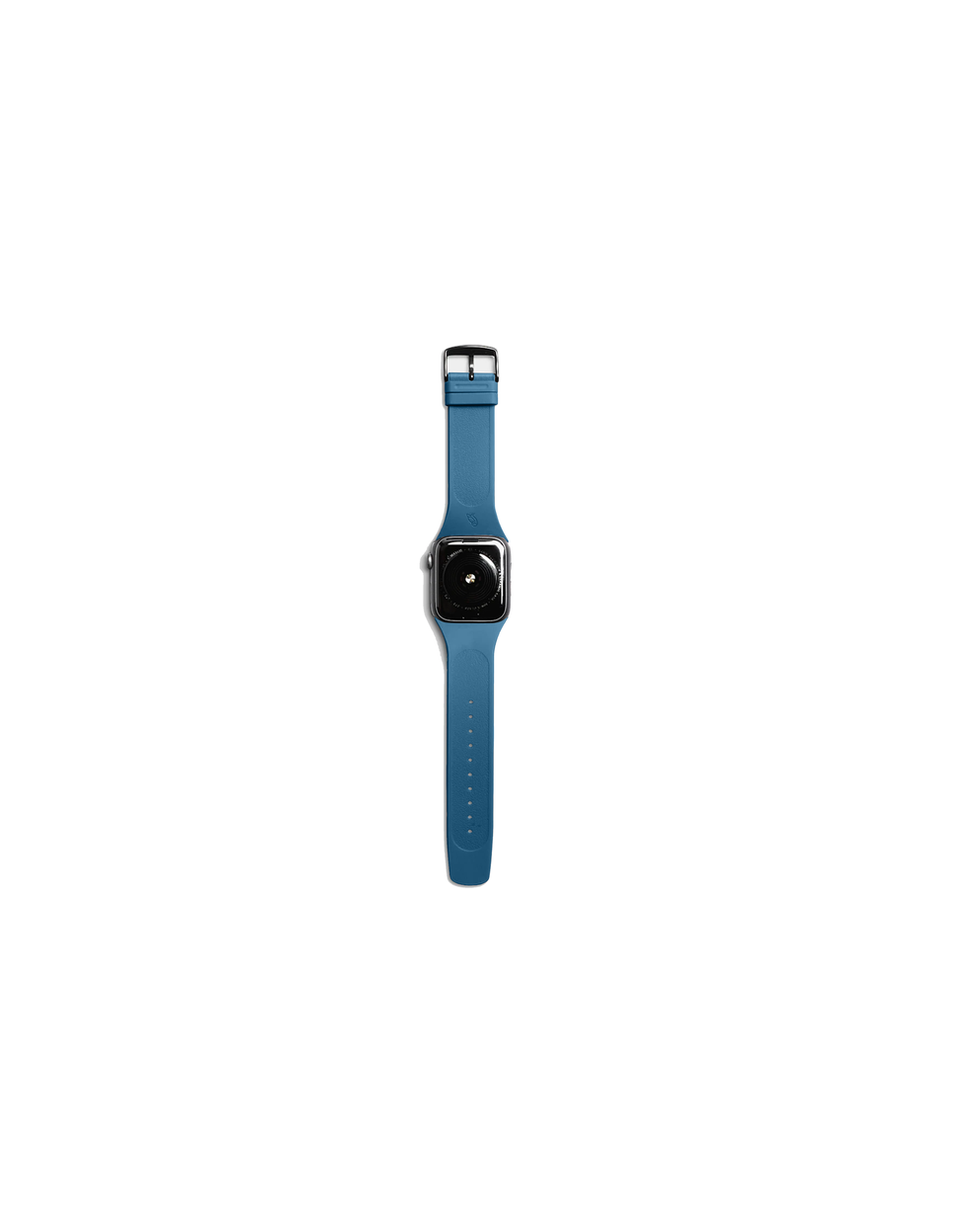 ECCO® X Bellroy 38-41mm Leather Smart Watch Strap - Blue - Back