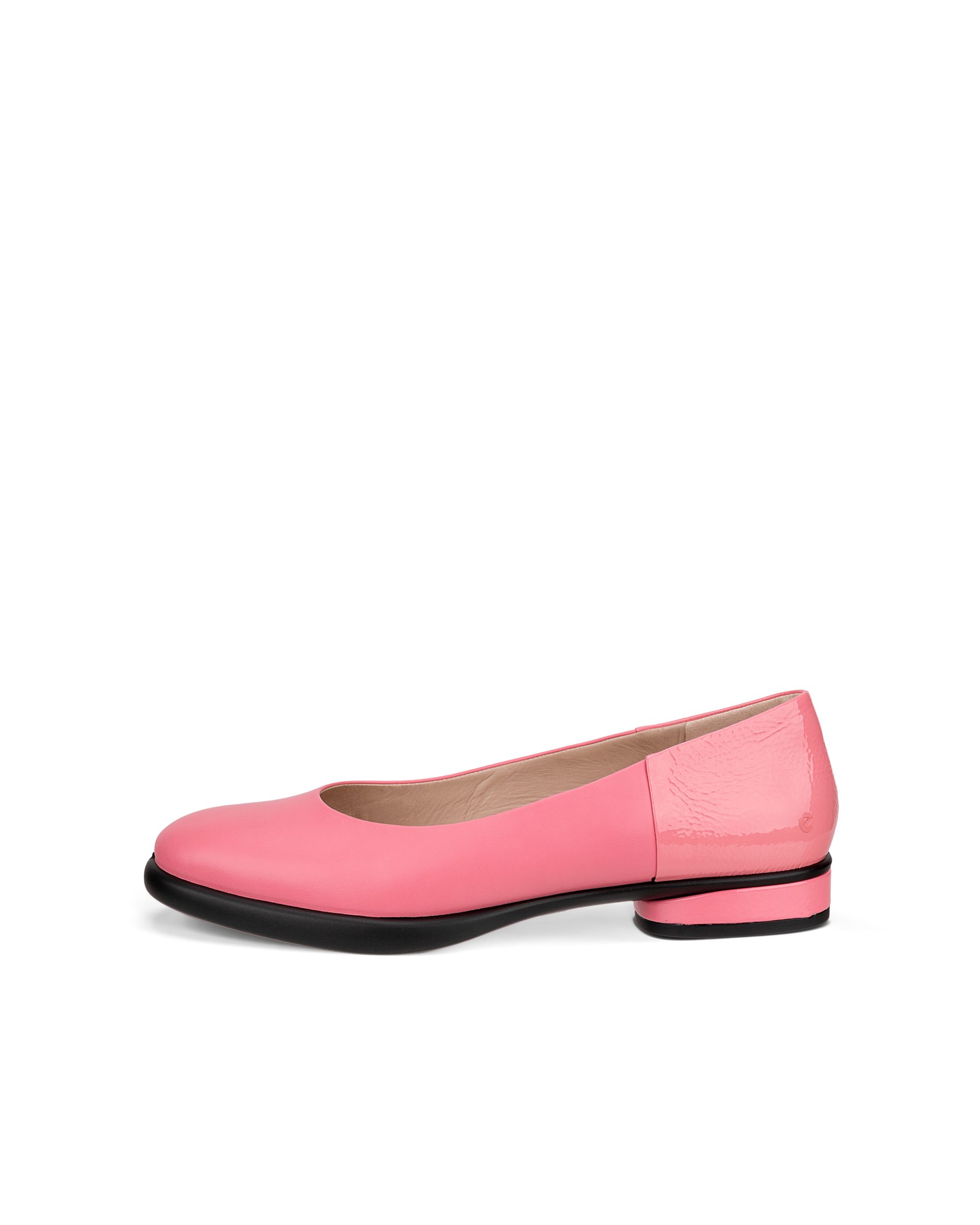 Women's ECCO® Sculpted LX Leather Ballerina - Pink - Outside