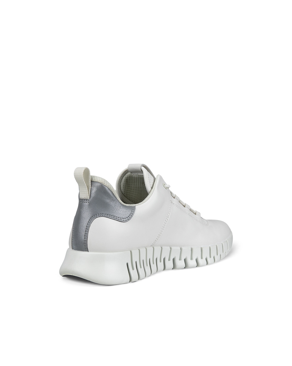 Men's ECCO® Gruuv Leather Sneaker - White - Back