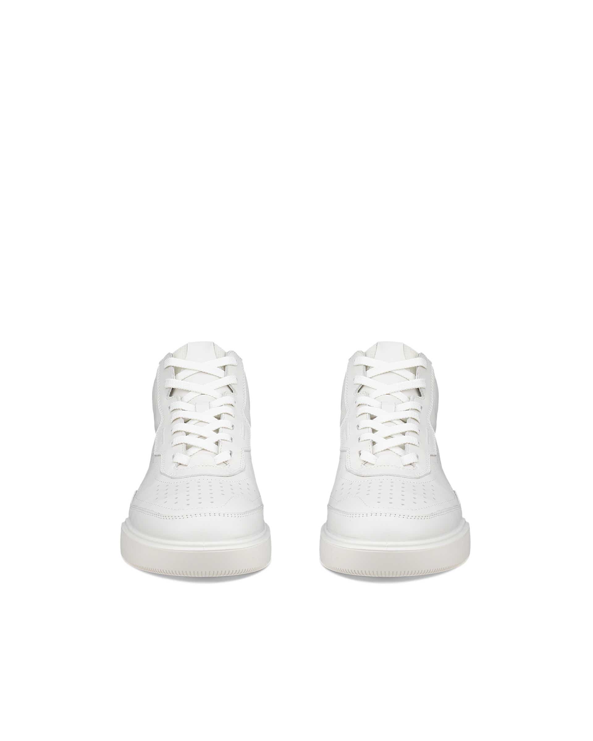 Dámske členkové kožené tenisky ECCO® STREET COURT - Biela - Front pair