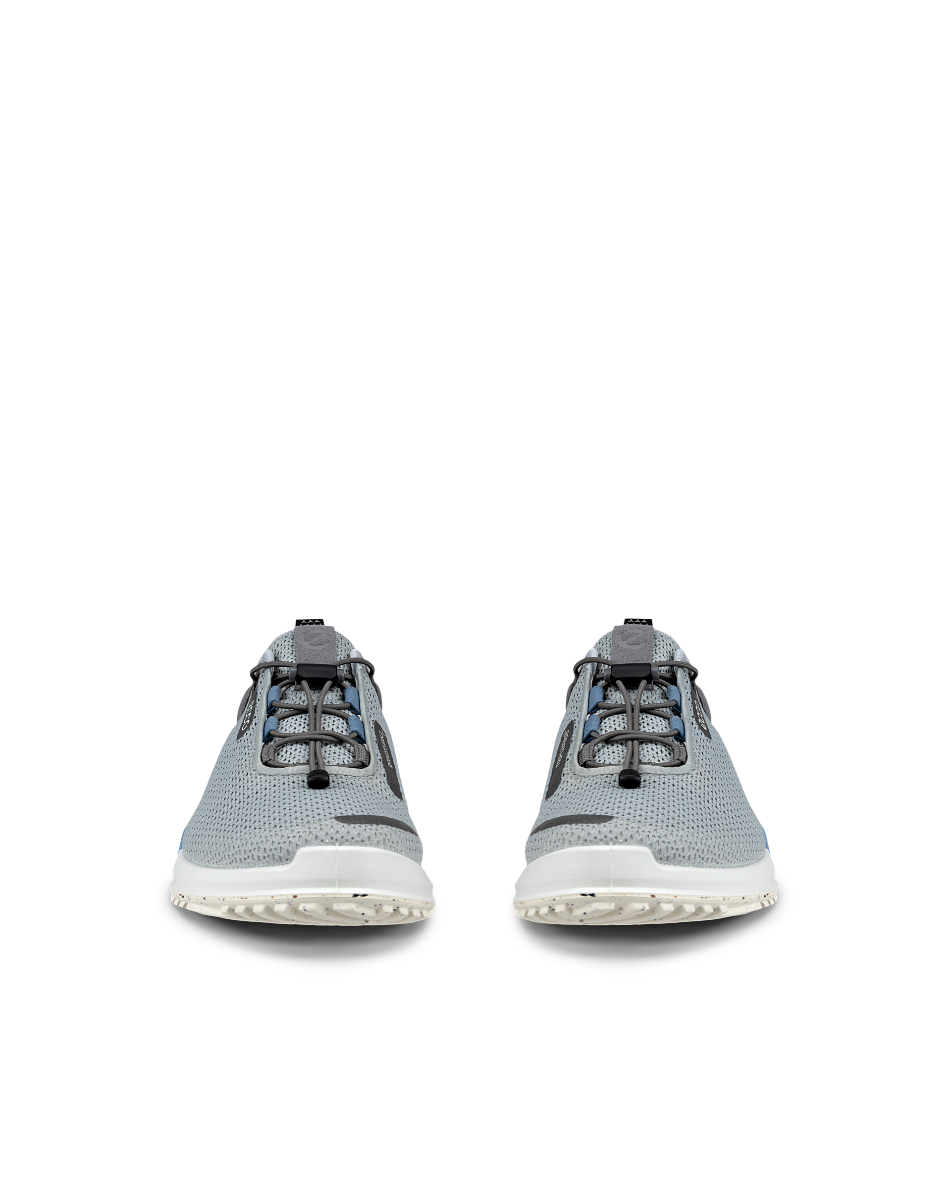 남성 ECCO Biom 2.0 Low Breathru  텍스타일 트레이너 - Grey - Front pair