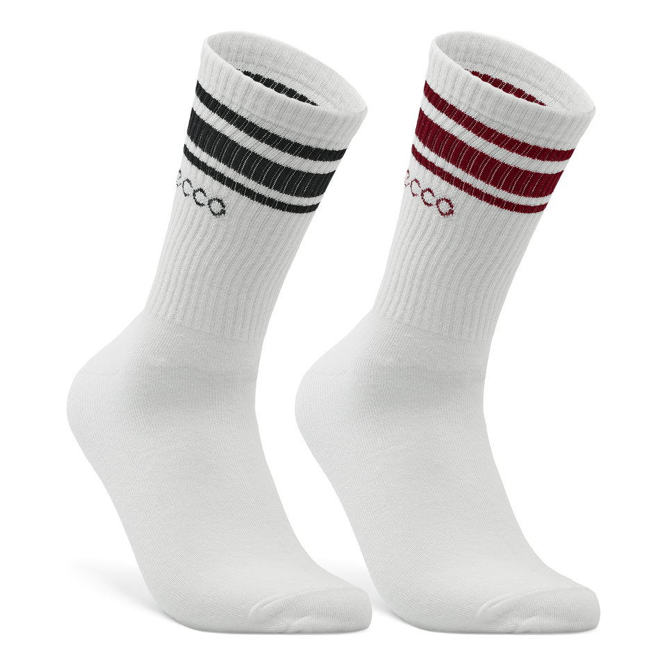 ECCO Retro Mid-cut Socks - White - Main