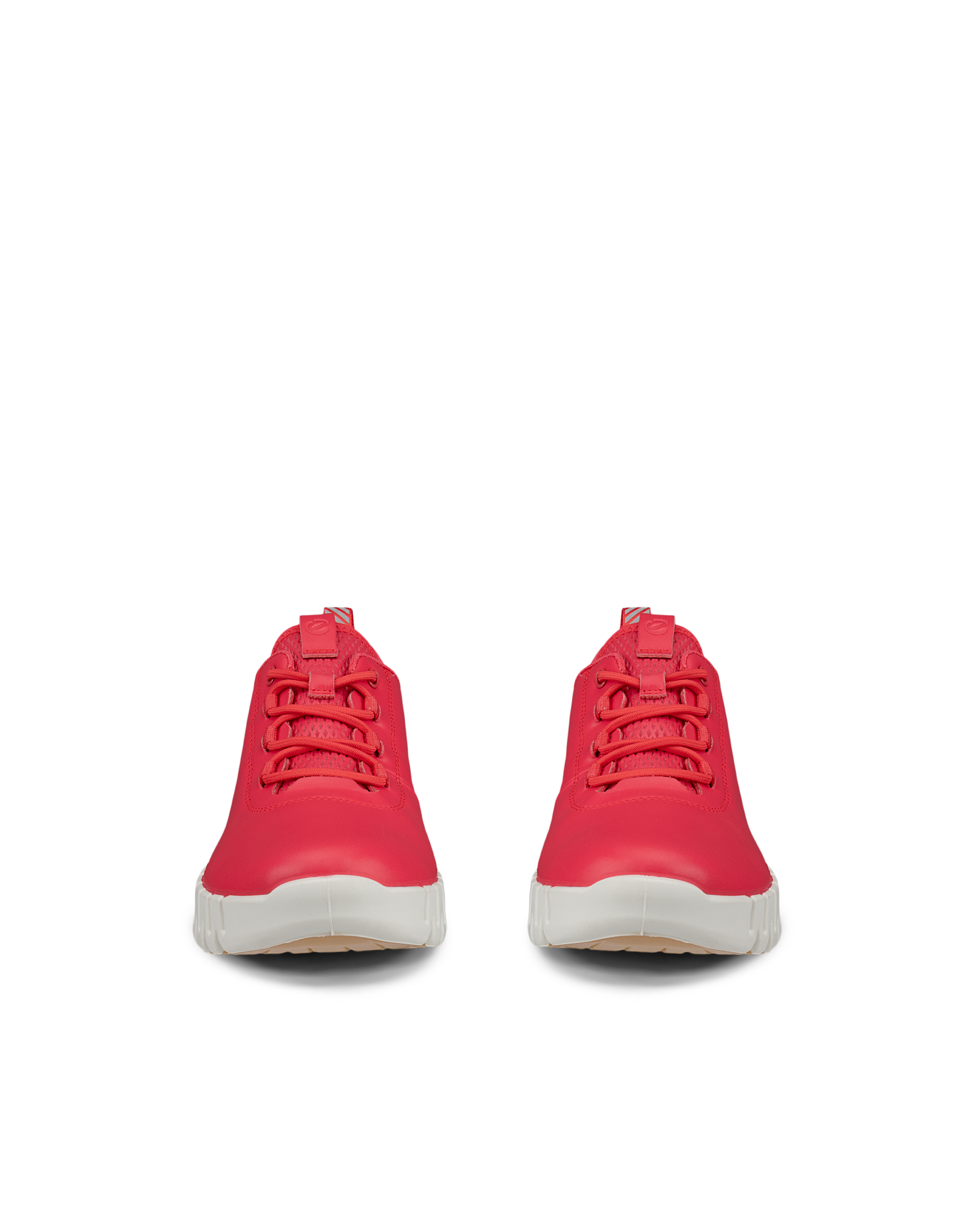 Zapatillas de piel ECCO® Gruuv para mujer - Rojo - Front pair