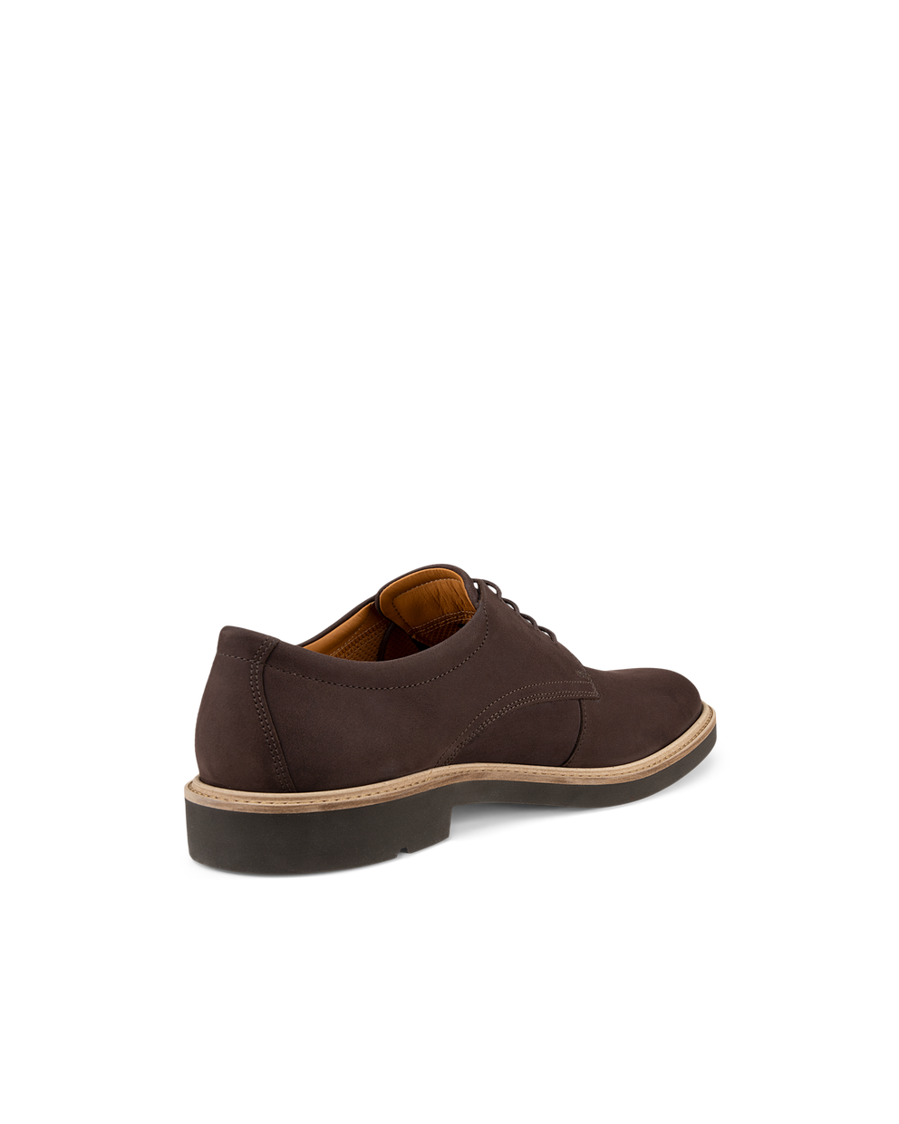 Men's ECCO® Metropole London Nubuck Derby Shoe - Brown - Back