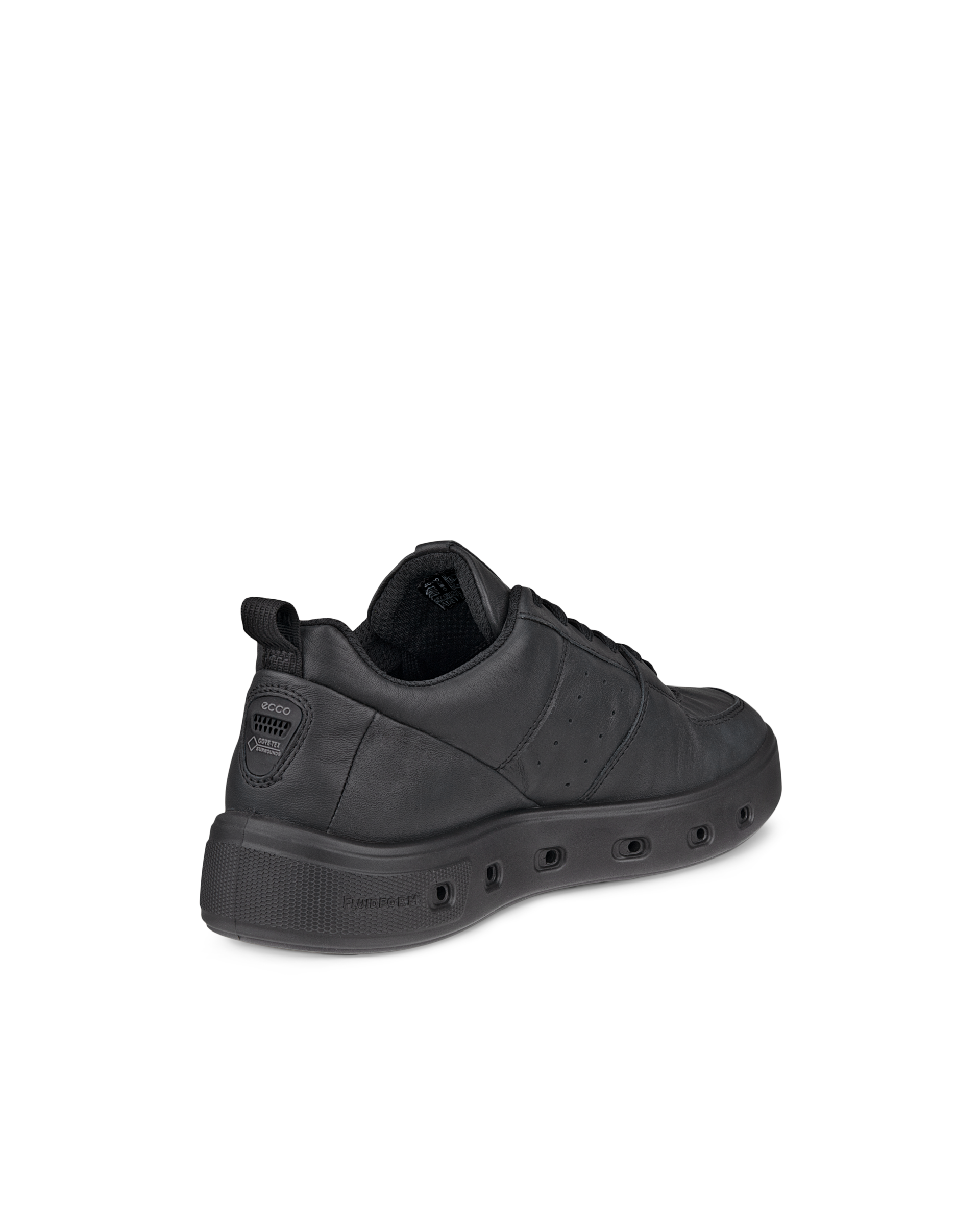 Women's ECCO® Street 720 Leather Gore-Tex Sneaker - Black - Back