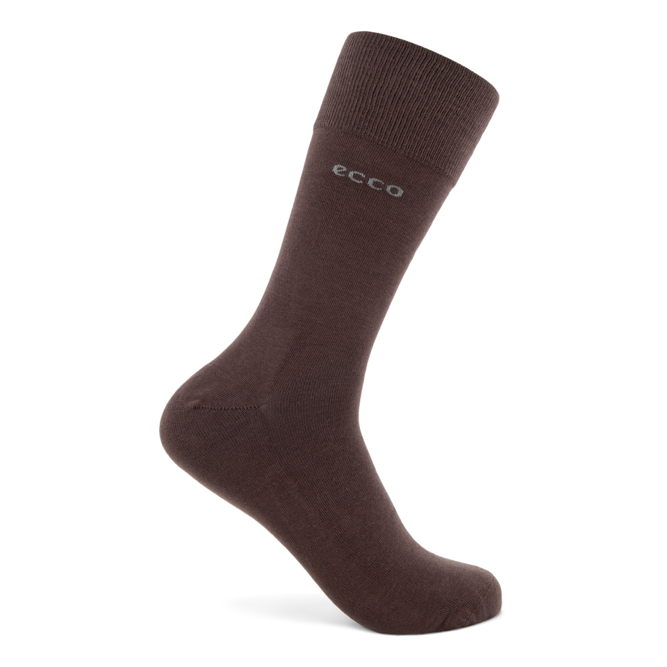 ECCO Classic Longlife Mid-cut Socks - Brown - Detail-1