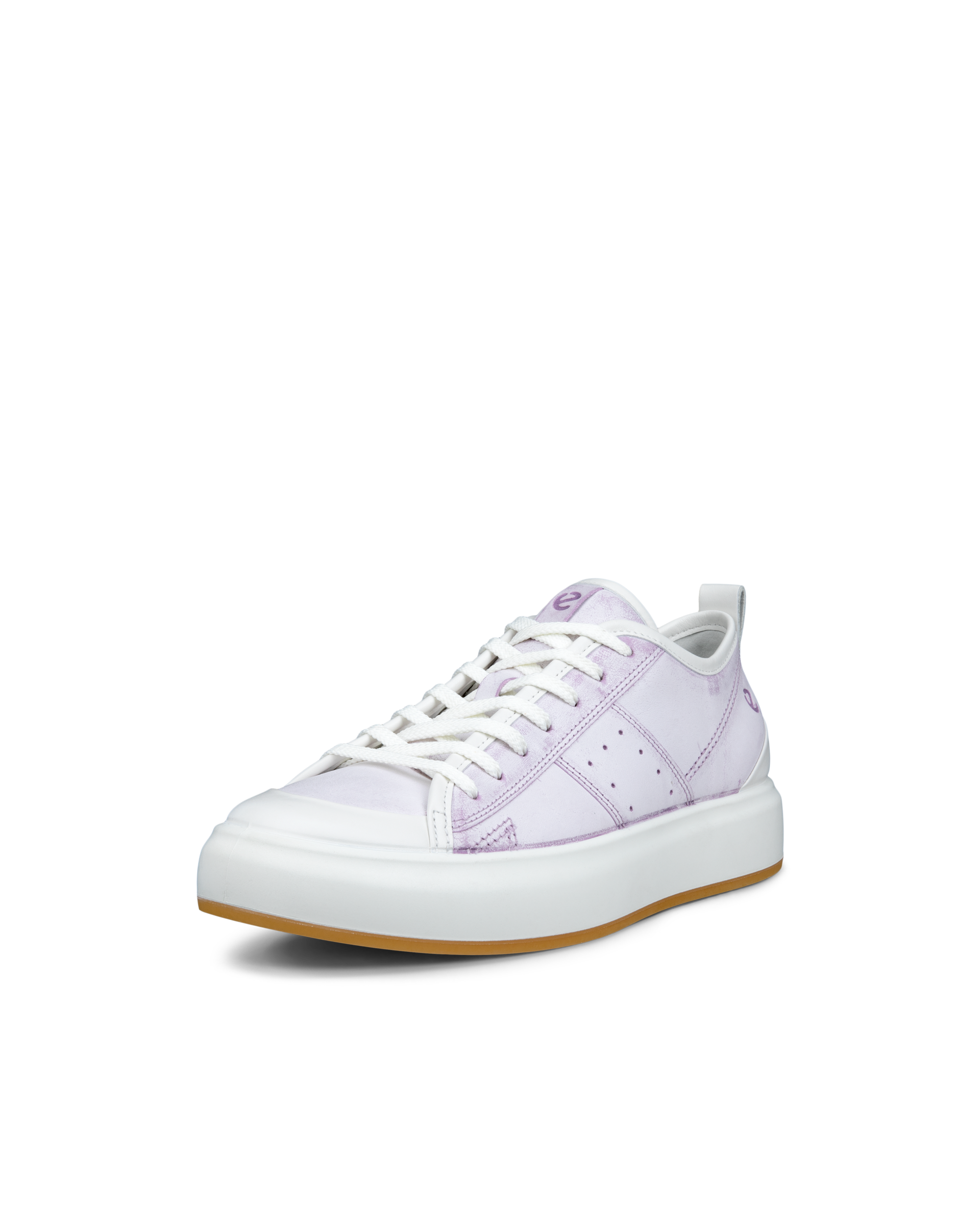 ECCO® Street Ace baskets en cuir pour femme - Violet - Main