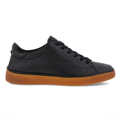 ECCO Men's Street Tray Sneakers - Black - Outside