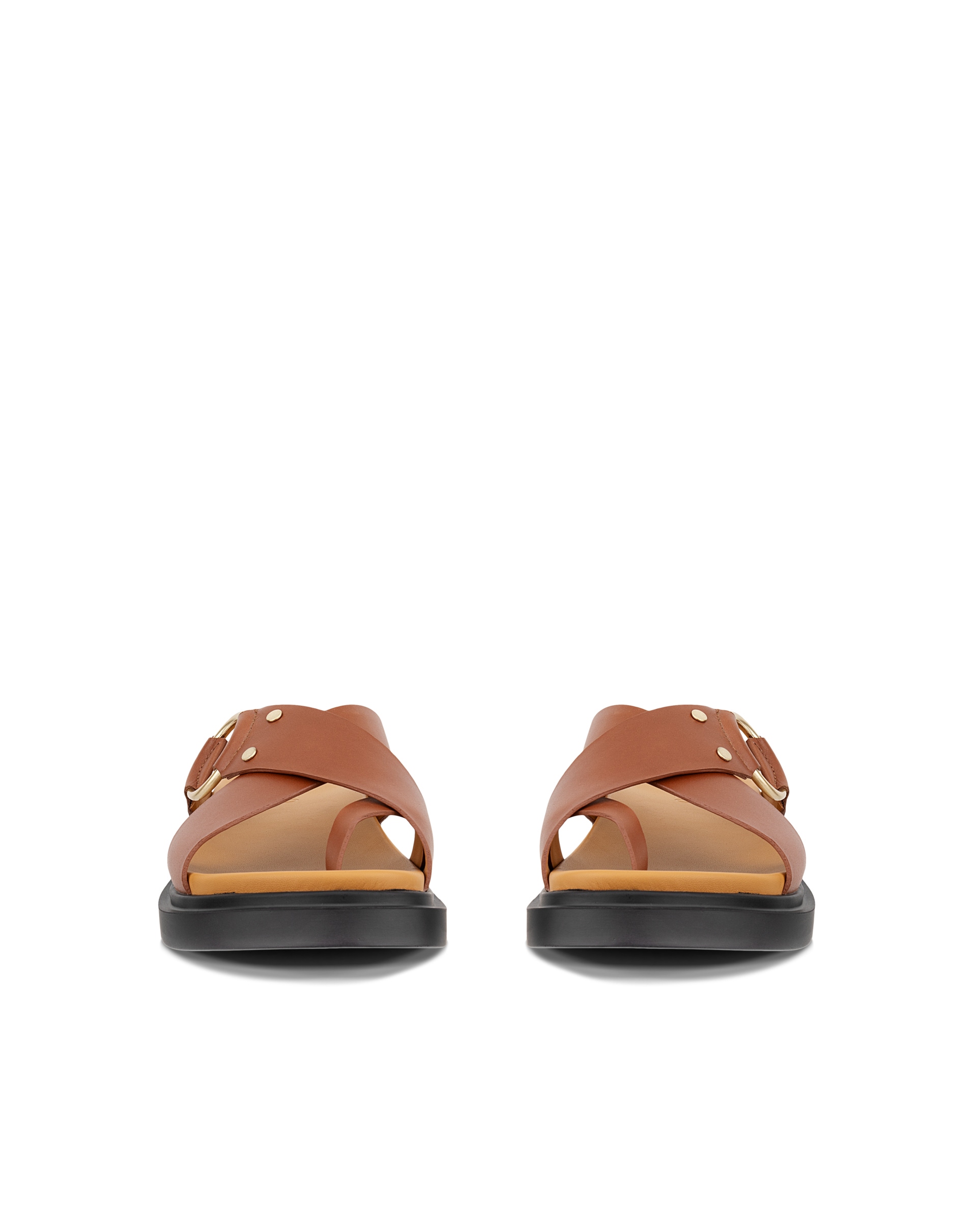 Women's ECCO® Metropole Seoul Leather Ring Sandal | Brown