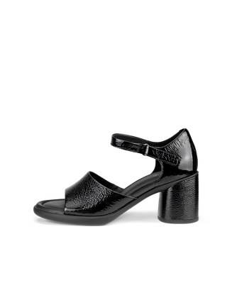 Women's ECCO® Sculpted Sandal LX 55 Leather Heeled Sandal - Black - Outside