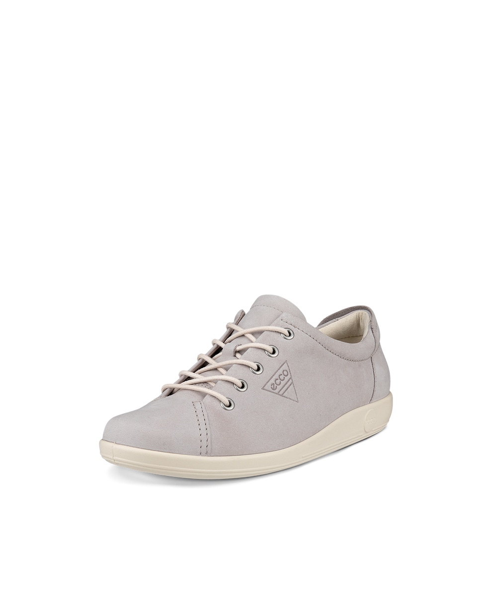 Women's ECCO® Soft 2.0 Nubuck Walking Shoe - Grey - Main