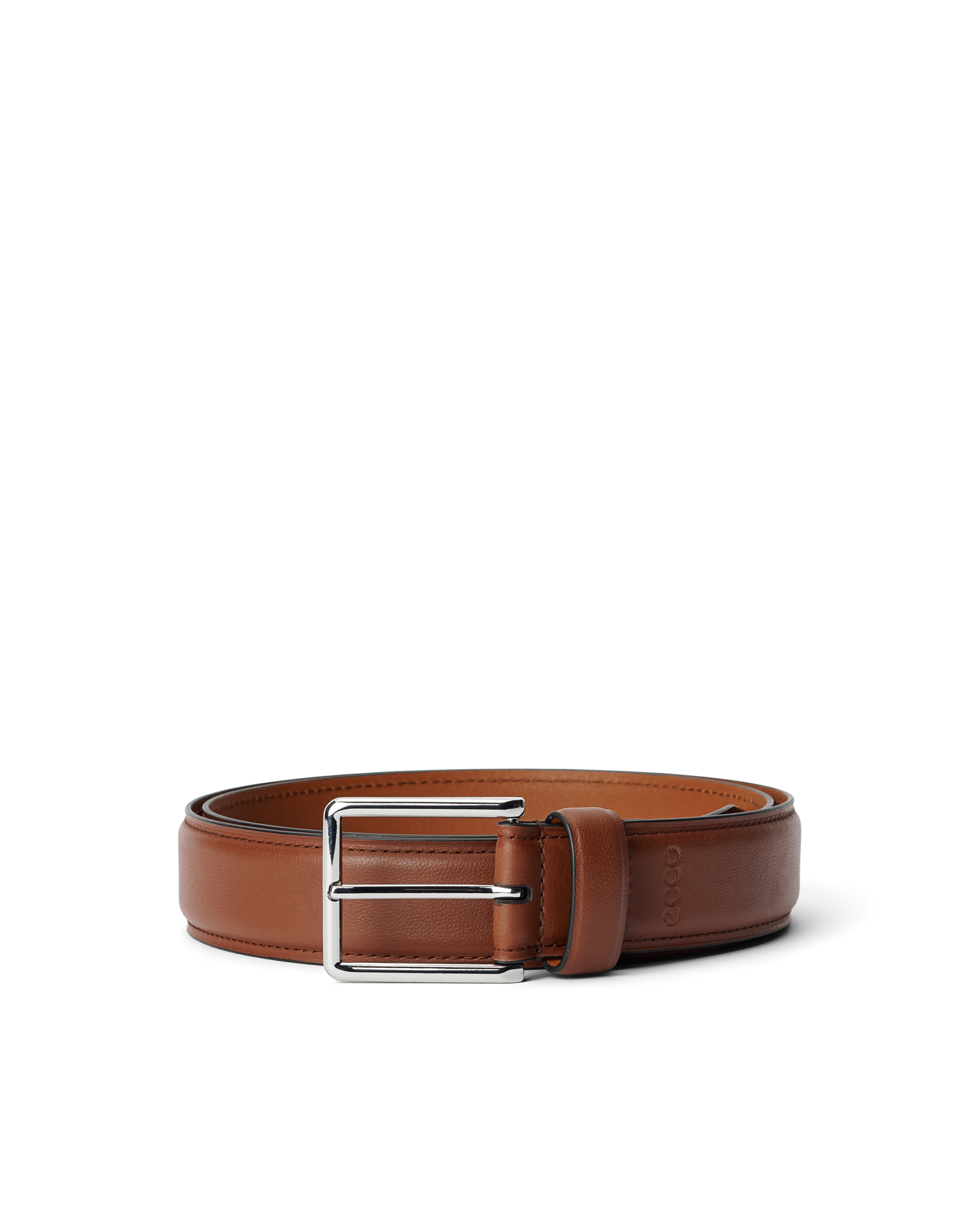 Men's ECCO® Formal Leather Belt - Brown - Main