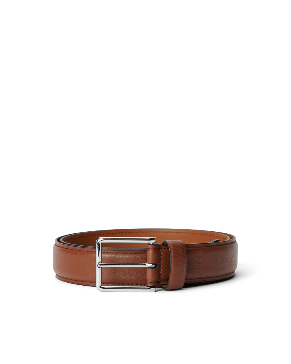 Men's ECCO® Formal Leather Belt - Brown - Main