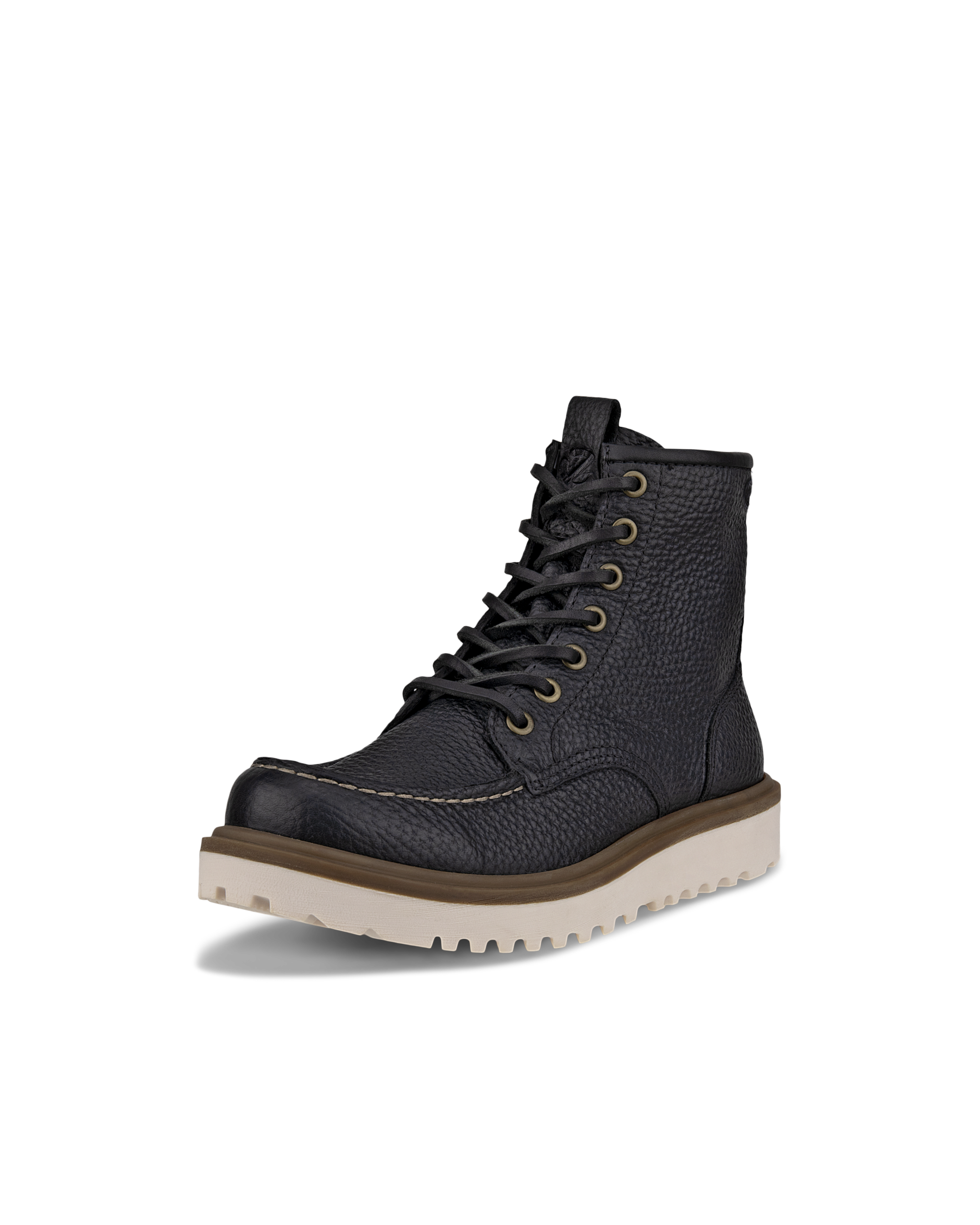 Botas de piel con puntera pespunteada ECCO® Staker para mujer - Negro - Main