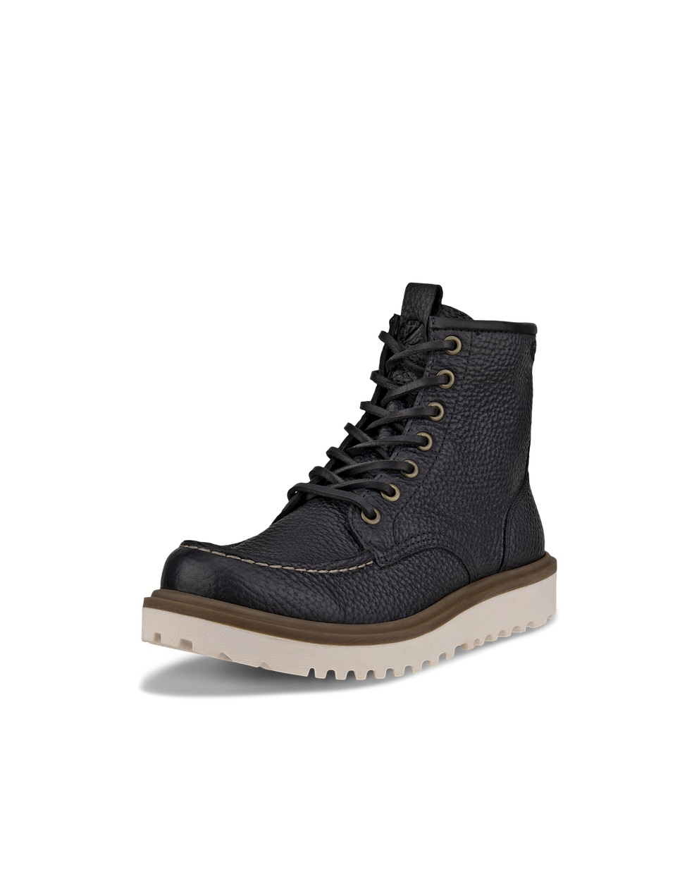 Botas de piel con puntera pespunteada ECCO® Staker para mujer - Negro - Main