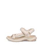 Women's ECCO® Offroad Leather Walking Sandal - Beige - Outside