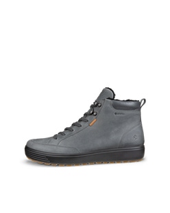 ECCO Soft 7 Tred Mid Gtx Lea - Grey - Outside