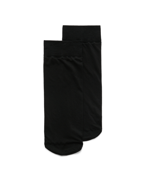 ECCO Women's Light Ankle-cut 2-pack Stocking Socks - Black - Detail-1