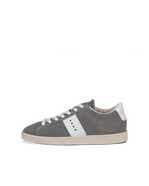 Women's ECCO® Street Lite Leather Sneaker - Grey - Outside