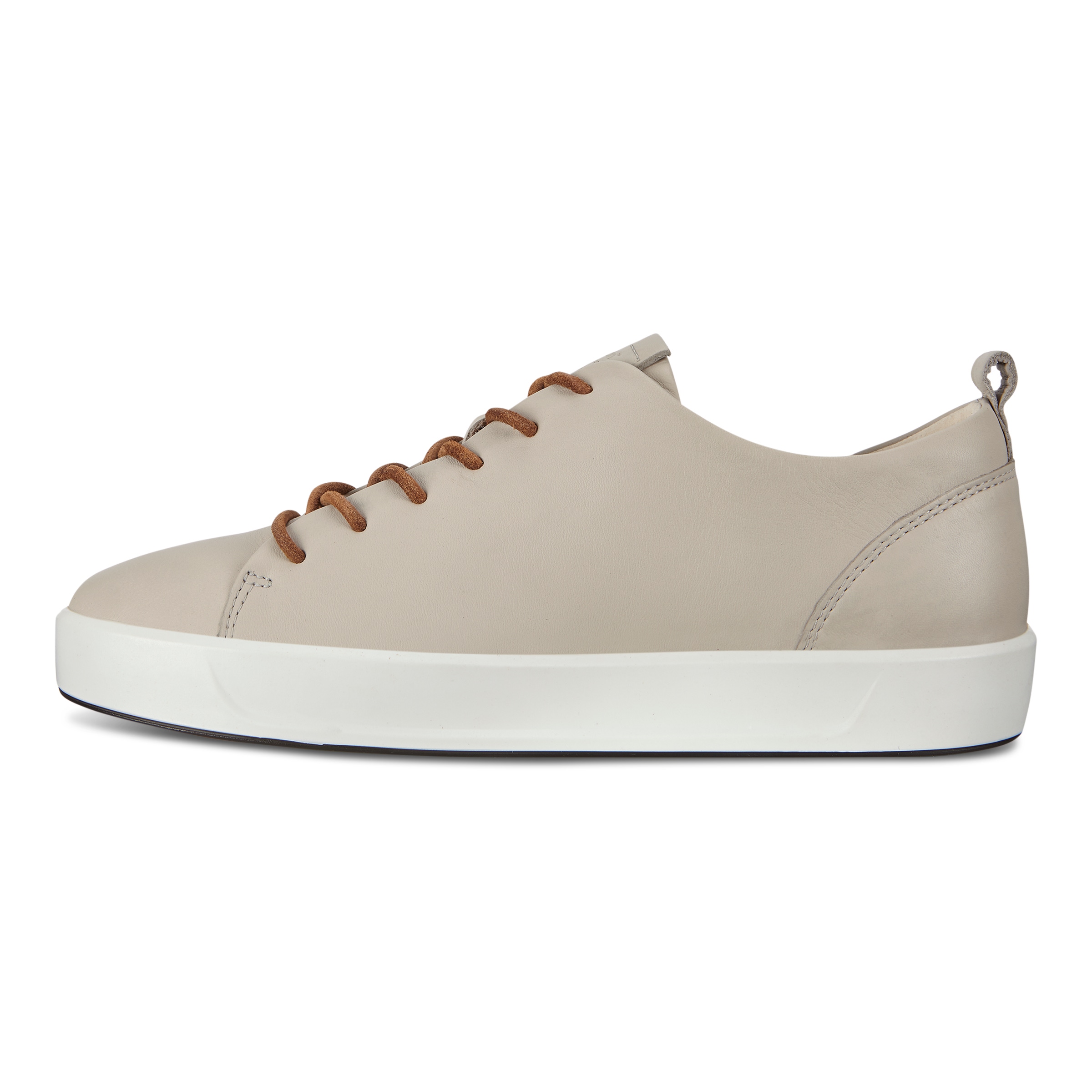ECCO Soft 8 Women's Leather Lace-up Sneakers - Grey - Inside