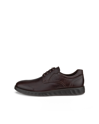 Men's ECCO® S Lite Hybrid Nubuck Derby Shoe - Brown - Outside