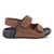 Kids' ECCO® Cozmo Nubuck Two Strap Sandal - Brown - Outside