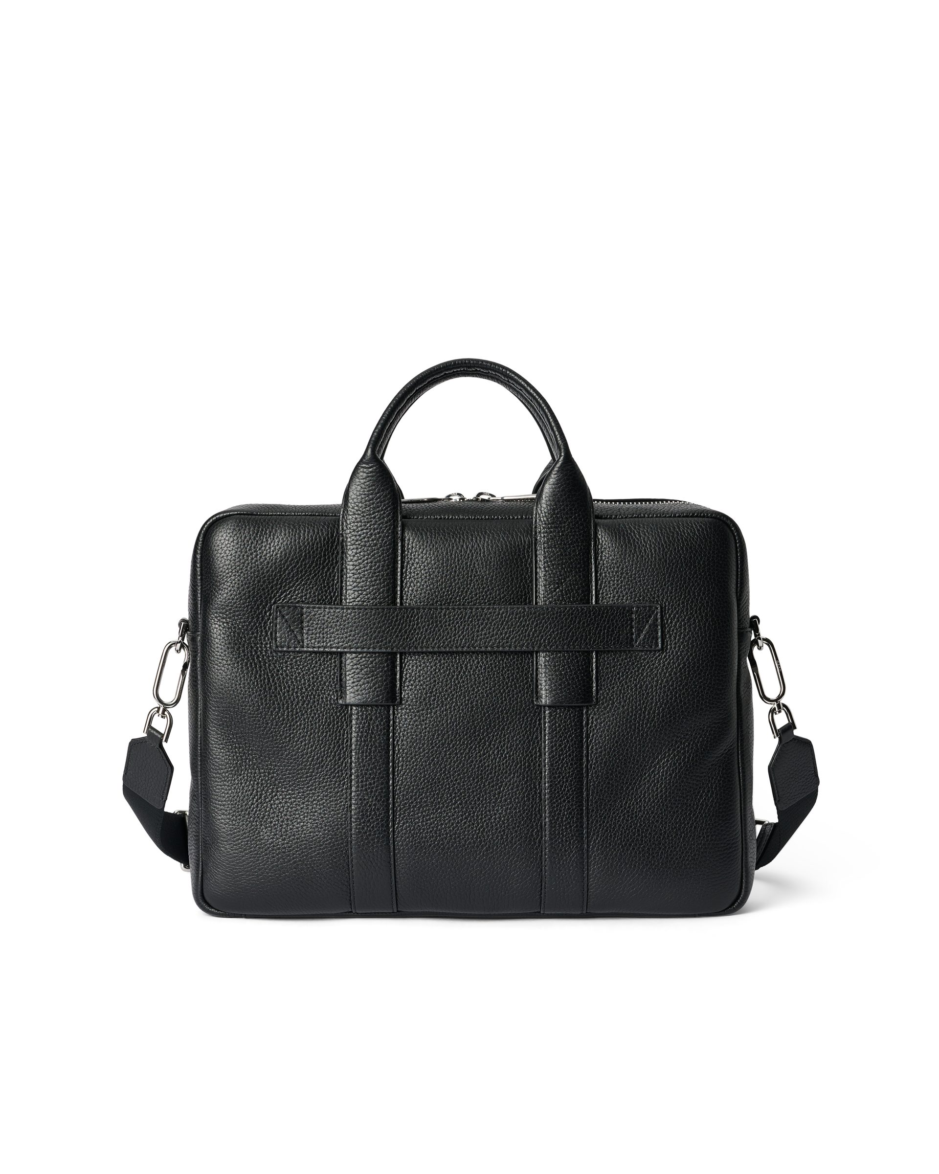 ECCO® Leather Laptop Bag - Black - Back