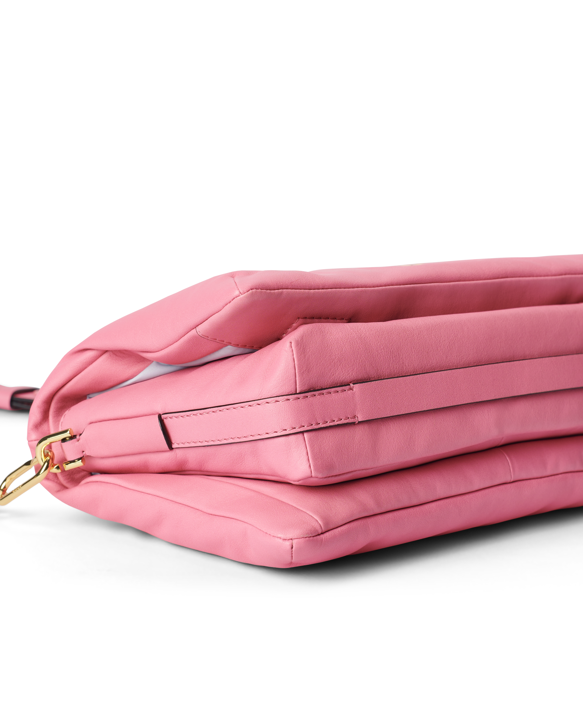 ECCO® Pinch Soft Large Leather Crossbody Bag - Pink - Detail-2