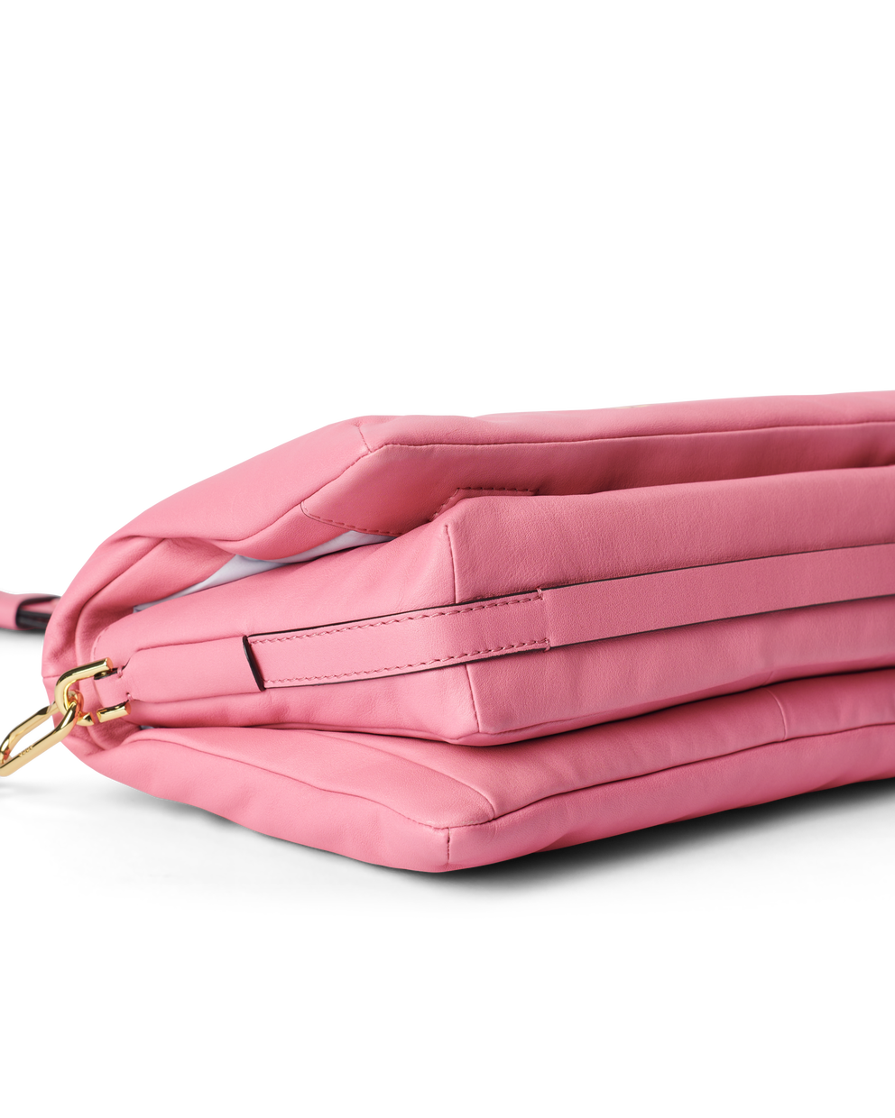 ECCO® Pinch Soft Large Leather Crossbody Bag - Pink - Detail-2