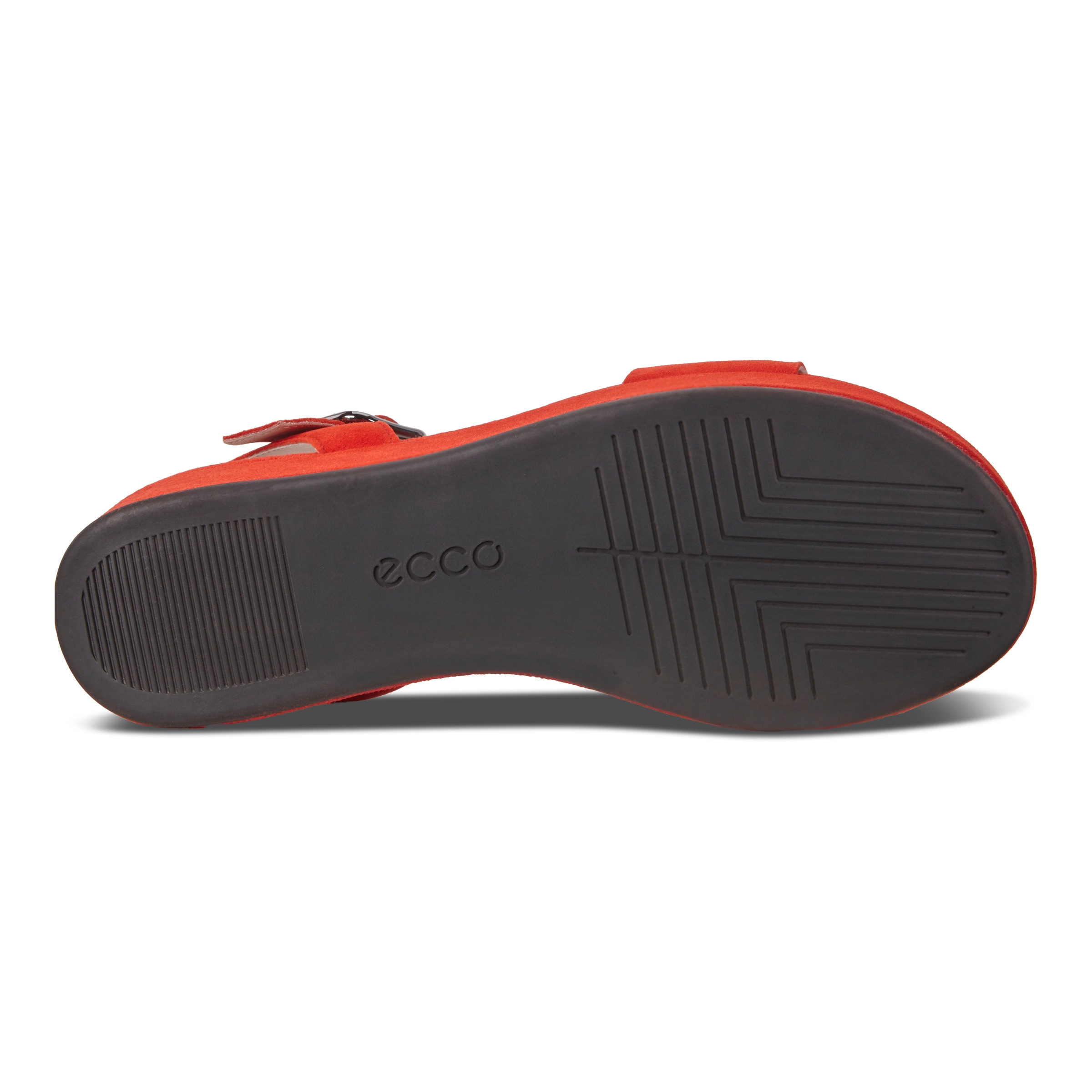 ECCO Elevate Plateau Sandals - Red - Sole