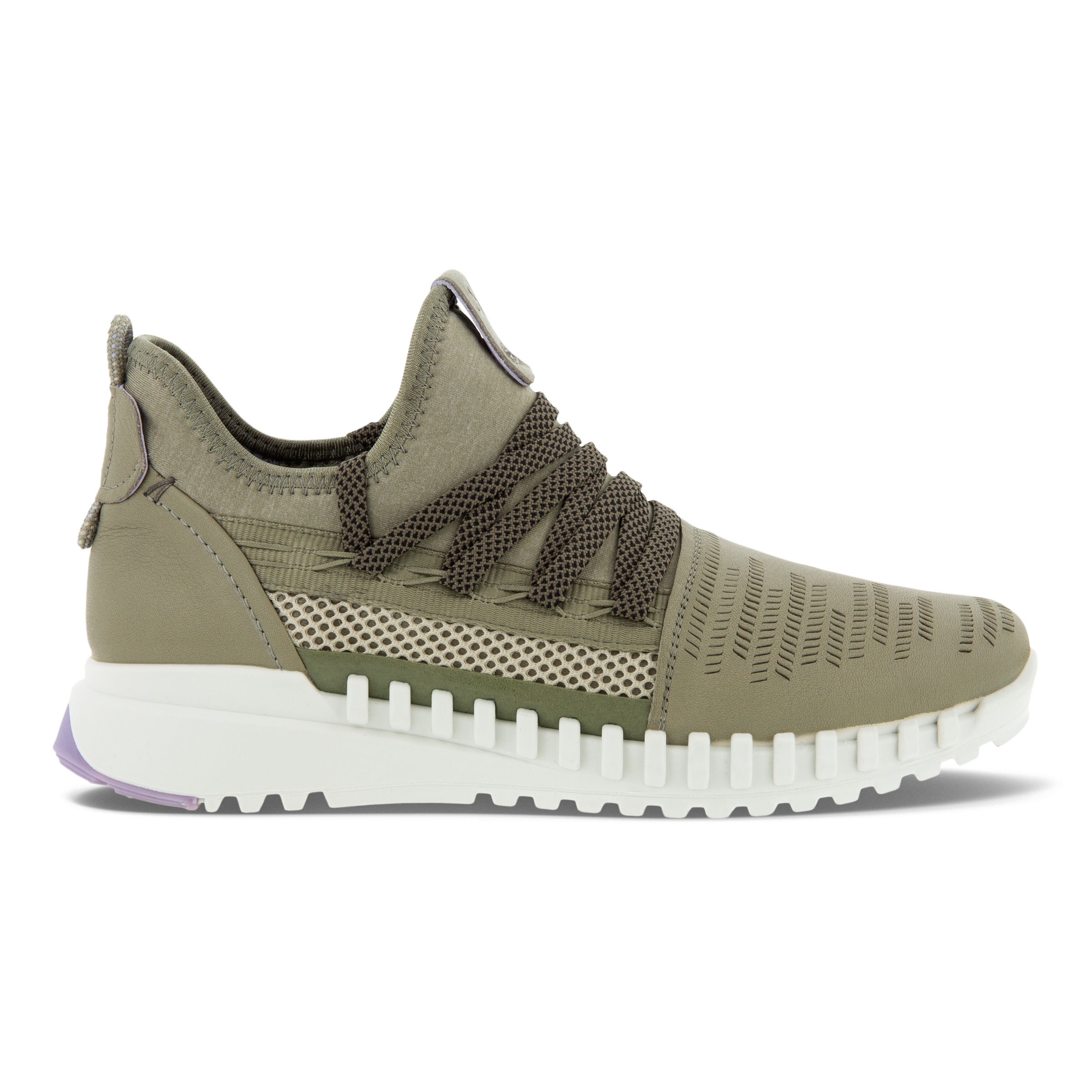 ECCO Zipflex Women's Low Lea/tex - Green - Outside