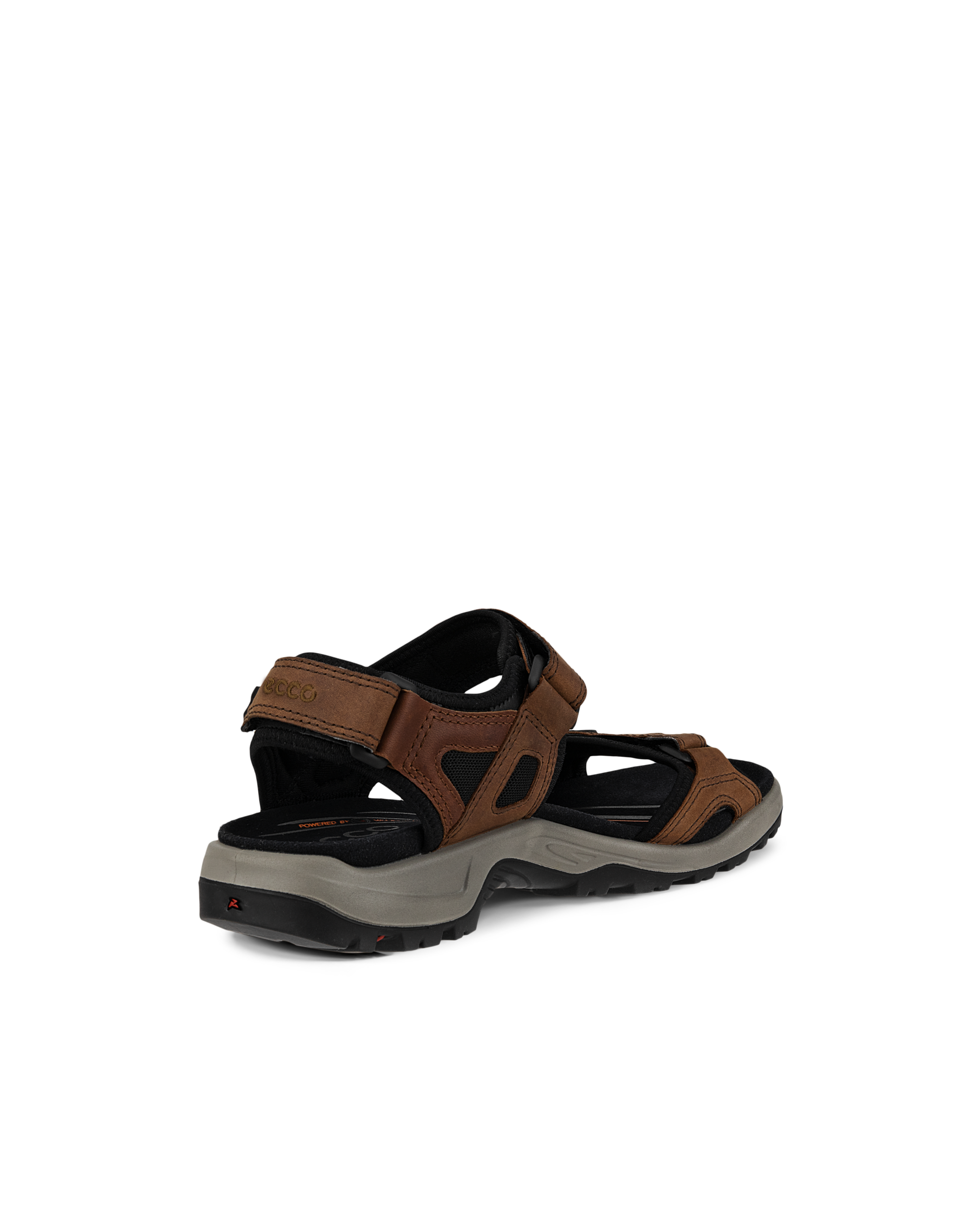 Men's ECCO® Offroad Yucatan Nubuck Walking Sandal - Brown - Back