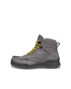 Men's ECCO® Track 25 Leather Gore-Tex Mid-Cut Outdoor Boot - Grey - Outside