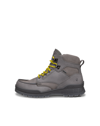 Men's ECCO® Track 25 Leather Gore-Tex Mid-Cut Outdoor Boot - Grey - Outside