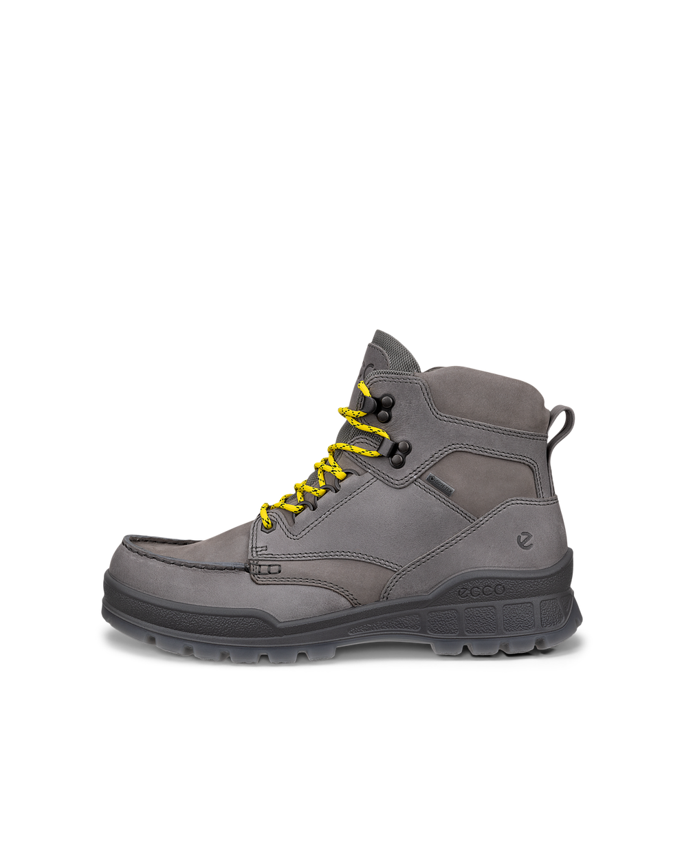 Men's ECCO® Track 25 Leather Gore-Tex Mid-Cut Outdoor Boot - Grey - Outside