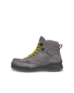 Men's ECCO® Track 25 Leather Gore-Tex Mid-Cut Outdoor Boot - Grey - Outside