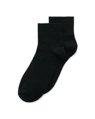 Unisex ECCO® Retro Ankle Socks - Black - Main